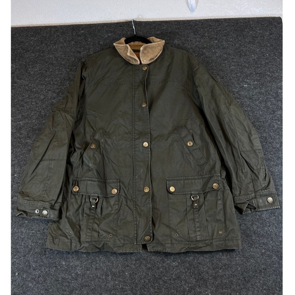 Lauren Ralph Lauren Jackets & Blazers - Lauren Ralph Lauren Green Field Barn Jacket Equestrian Blanket Lined Women Large